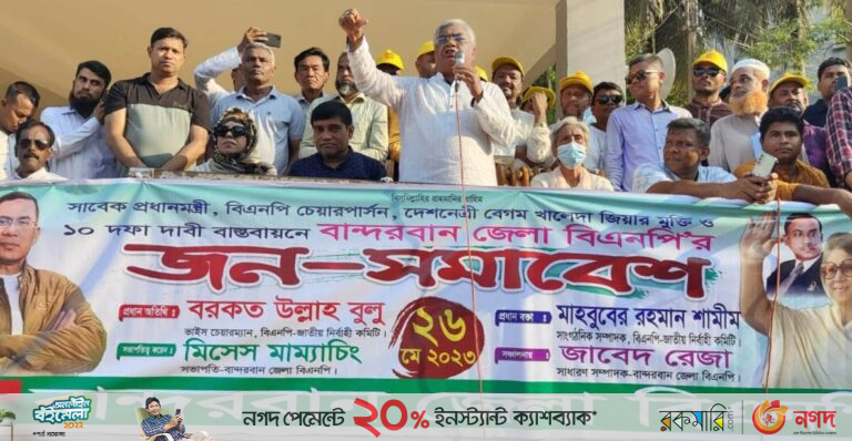 গণতন্ত্র ফিরিয়ে আনা না হলে দেশের মানুষও আ’লীগকে নিষেধাজ্ঞা দিবে : বরকত উল্লাহ বুলু