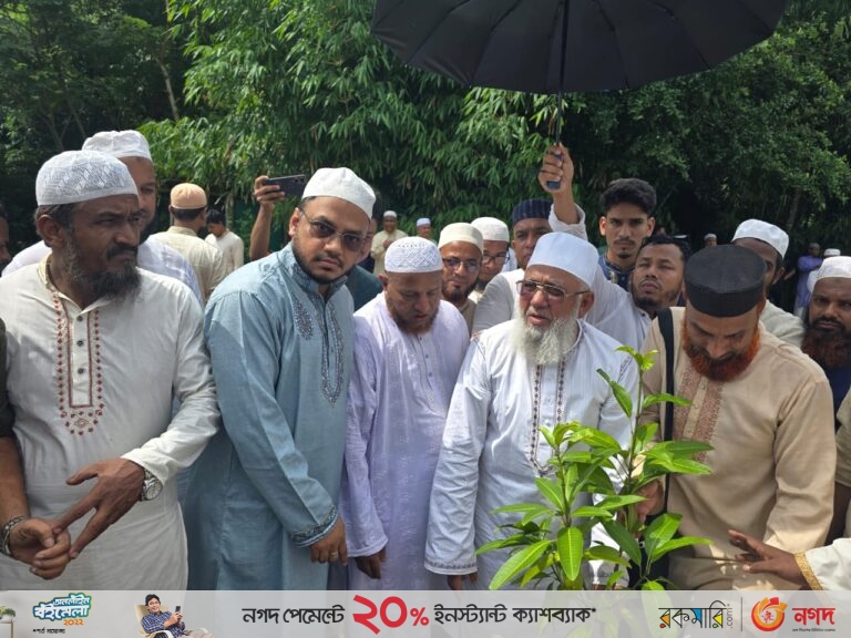 শহীদদের কবর জিয়ারত ও বৃক্ষরোপন করলেন শাহজাহান চৌধুরী