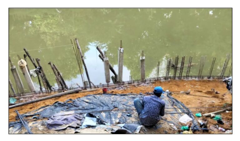 ঈদগাঁও নদীর বুক দখল করে অবৈধ স্থাপনা নির্মাণের মহোৎসব