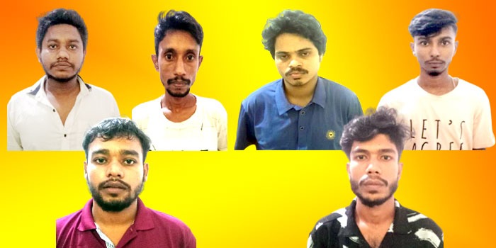 রাঙামাটি শহরে মাদকের আসরে পুলিশের হানায় আটক ৬