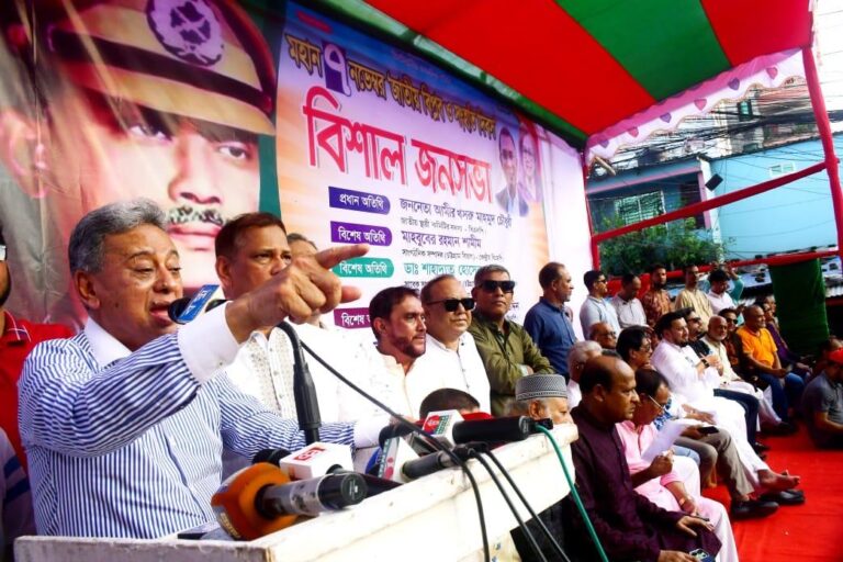 নির্বাচন বিরোধীদের ৭ নভেম্বরের চেতনায় পরাজিত করতে হবে : আমীর খসরু 