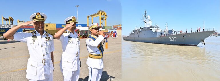 শুভেচ্ছা সফরে রাশিয়ান নৌবাহিনীর জাহাজ ‘গ্রিমিয়াশ্চি’র চট্টগ্রামে 