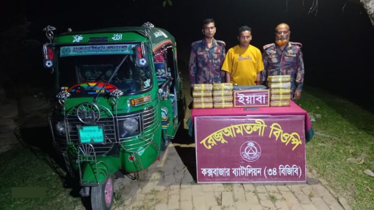 উখিয়ায় ১ লাখ ৩০ হাজার ইয়াবাসহ রোহিঙ্গা যুবক আটক