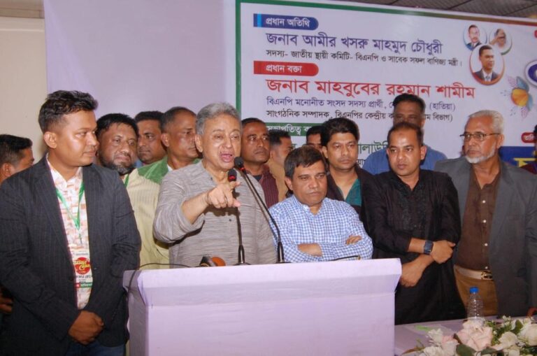 শামীম নির্বাচিত হলে হাতিয়া মাথা উঁচু করে দাঁড়াবে : আমীর খসরু