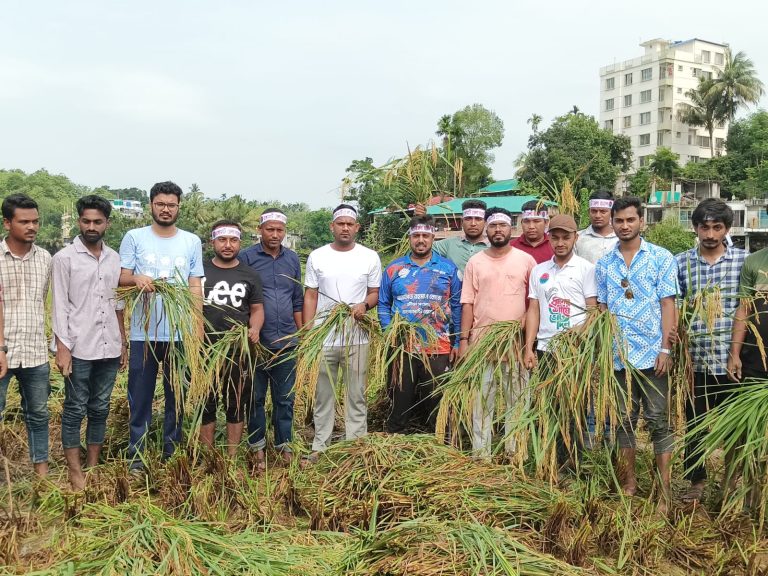 কৃষকের ঘরে হাসি ফিরাল ছাত্রদল