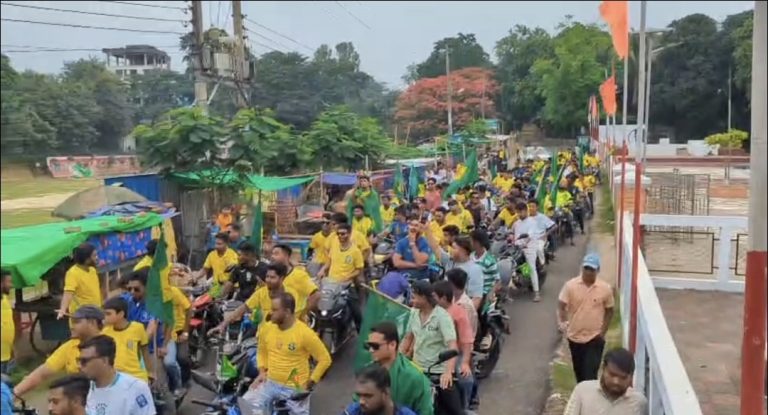 রাঙামাটিতে ব্রাজিল র‍্যালি, সেভেন আপে আর্জেন্টাইন শুভেচ্ছা